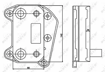 NRF 31183 Yag Sogutucusu (Om646) W203 00>07 Cl203 08>11 W204 07>09 W211 02>08 Vıano W639 03> Vıto W639 03> Spr A6461880301
