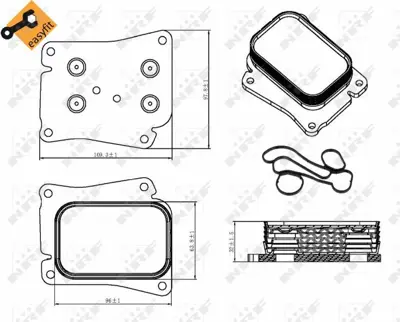 NRF 31320 Yag Sogutucusu (M271) W203 02>07 W204 07>14 C209 02>09 W211 02>08 R171 04>11 2711880401