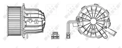 NRF 34163 Kalorıfer Motoru A4 Avant 13>15 A4 Quattro 10>16 A5 Q5 12>17 Rs4 13>16 Rs5 10>16 8T1820021, PAB820021C, 5991212, 8EW351104431, 87428