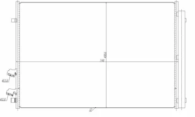 NRF 350477 Klima Radyatoru Crafter 2,0 16> Dasa-B-C \ Daua-B-C \ Dava \ Dawa 2N0820411