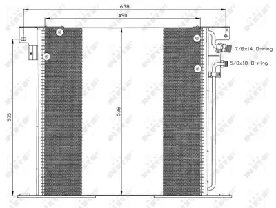 NRF 35305 Klima Radyatoru V-Class 638-2 97>03 Vıto 638 97>03 6388350170