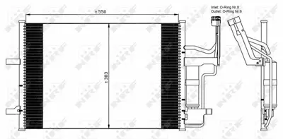 NRF 35508 Klima Radyatoru Mazda 3 1.6 04- BPYK6148ZA