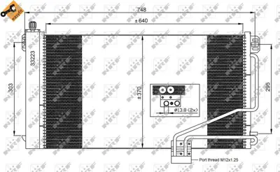 NRF 35535 Klima Radyatoru W203 00>07 Cl203 02>08 S203 01>07 C209 02>09 A209 03>10 A2035000054