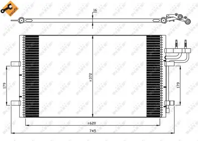 NRF 35551 Klima Radyatoru Focus Iı 03>11 Focus Iı C Max 04>11 1.6tdcı - 2.0tdcı 1234248