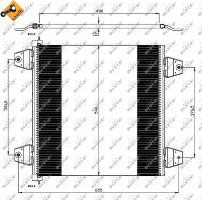 NRF 35757 Klima Radyatoru Kondenser Daf Xf 105 Fa - Xf 105 Fas - Xf 105 Ft 1629115
