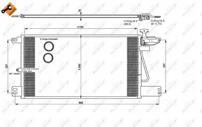 NRF 35790 Klima Radyatoru Scanıa P G R T Serısı 04 > 1752264