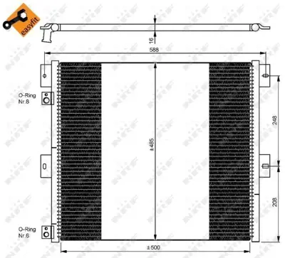 NRF 35924 Klima Radyatoru Renault Mıdlum 06 >  Volvo Fl Serısı 00 > 7420809759