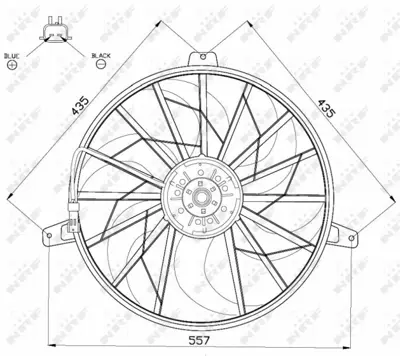 NRF 47524 Fan Motoru Jeep Cherokee Iı 99>05 5183565AA