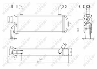 NRF 48218 Egr Sogutucu 2.0tdı Amarok 10>16 Crafter 12>16 3L131511A