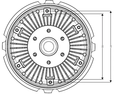 NRF 49016 Fan Termık Mercedes Actros Mp2 Mp3 2008522