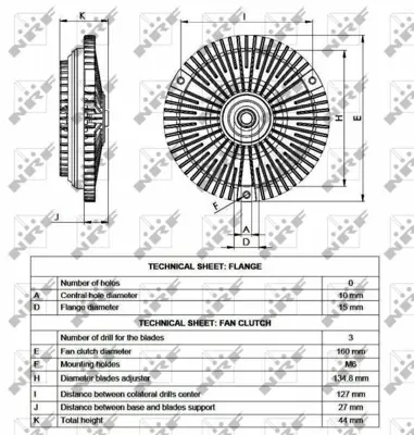 NRF 49535 Radyator Fanı Mercedes Vıto 2.2d 96- A0002009723