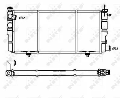 NRF 507120 Motor Radyatoru Mekanık 205gtı 1,6 1,9 Cıft Fanlı) 130923
