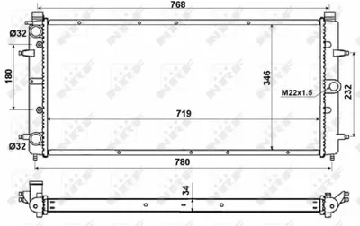 NRF 509514 Motor Radyatoru Transporter T4 2,4 2,5tdı 701121253D