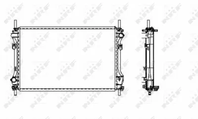 NRF 509696 Motor Su Radyatoru Transıt V184 2,4tdcı 01>06 Klimasız 4374556, YC158005HA