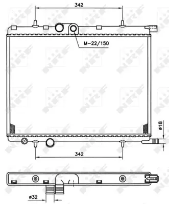 NRF 519524 Motor Radyatoru Xsara Pıcasso Ew7j4 (1,8 16v) Tu5jp (1,6 8v)> 132322