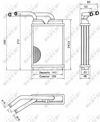 NRF 52214 Kalorıfer Radyatoru Twıngo I 1,2 7701036909