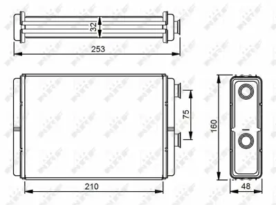 NRF 53233 Kalorıfer Radyatoru Doblo Idea Punto 46722928