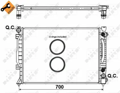 NRF 53444 Motor Su Radyatoru A6 Allroad Quattro 00>05 4B0121251A