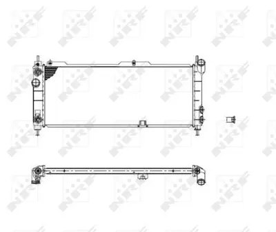 NRF 53631 Motor Su Radyatoru M,T Combo Corsa Corsa B Tıgra (680×273×26) 52459322