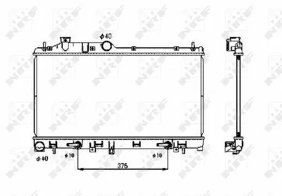 NRF 53700 Subaru Xv 1.6 12-Radiator X4511AG021