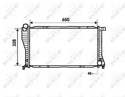 NRF 53723 Motor Su Radyatoru Bmw E39 M47 M57 98>04 17112247345