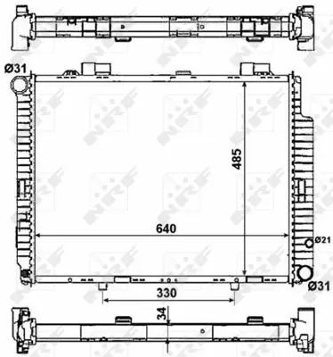 NRF 53784 Motor Su Radyatoru (M111) E-Class W210 97>02 S210 97>03 2105005203