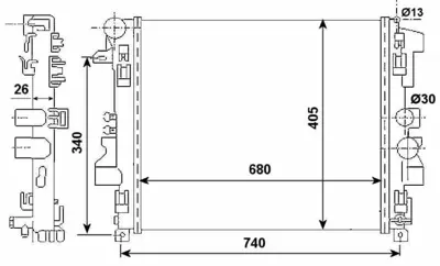NRF 53801 Motor Su Radyatoru Vıano W639 03> Vıto W639 03> 6395010401