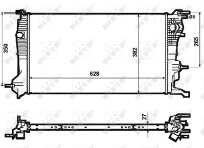 NRF 53963 Motor Radyatoru Megane Iıı Scenıc Iıı 1,5dcı - 1,4tce 214100002R
