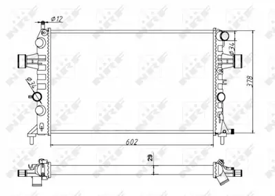 NRF 54668A Motor Su Radyatoru Brazıng (Manuel) Astra G Zafıra A X16xel Z16xe 98> 10 1300189