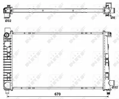 NRF 54719 Motor Su Radyatoru A-Class W168 97>04 Vaneo 414 02>05 A1685001902