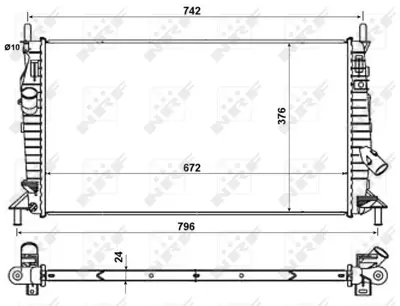 NRF 55327 Motor Su Radyatoru Focus Ii Focus Ii C Max 1 6tdci - 2 0tdci - 1 6 - 1 8 04>08 C Max 2 0 16v - 1 6tdci 07  > Mazda 3 1 4 - 1 6 03>09 Volvo C30 C70 S40 V50 1 6d - 1 6 - 1 8 06>12 1230987
