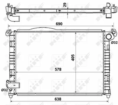 NRF 55338 Motor Su Radyatoru Mını R50 R53 01>06 R52 04>08 1475550