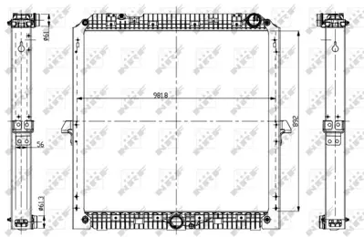 NRF 56068 Motor Radyatoru Actros Mp4 Antos 11> 9605001001