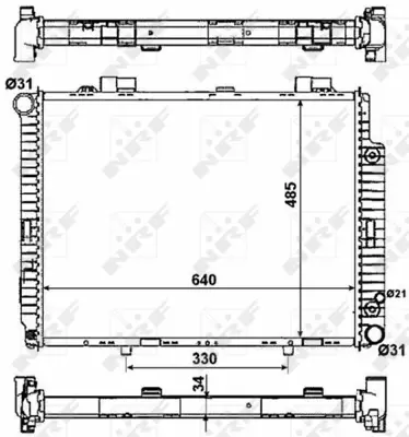NRF 58159 Motor Su Radyatoru E-Class W210 97>02 S210 97>03 2105004603