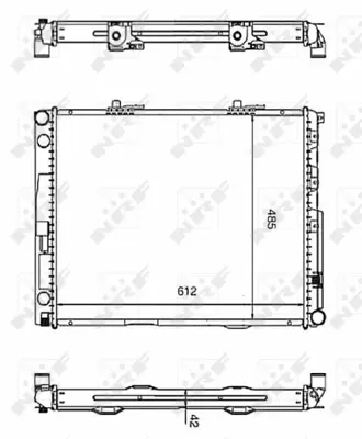 NRF 58253 Motor Su Radyatoru W124 88>93 S124 89>93 A1245003103