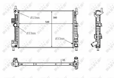 NRF 58289 Motor Su Radyatoru Focus Iıı 11>17 1.6 Tdcı 1684912