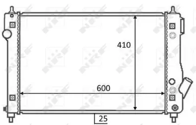 NRF 59054 Motor Su Radyatoru Aveo Kalos T255 1,4 16v Manuel Aveo 08> 42421859