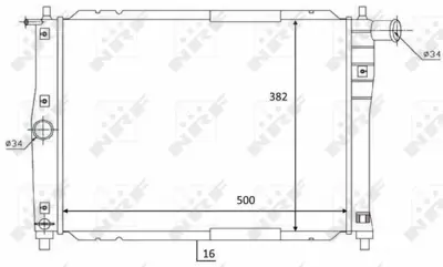 NRF 59122 Motor Radyatoru Daewoo Nubıra 1,6 2,0 96>00 Manuel P96351263
