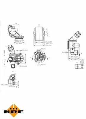 NRF 725003 Audı A4 02-Thermostat 6D121111G