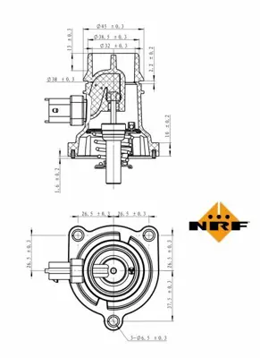NRF 725024 Termostat Komple (103 °c) Aveo Cruze Adam Astra J Corsa D E Merıva B 1,2 - 1,4 Benz, A12xel A12xer A 55593033