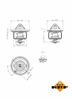 NRF 725178 Mercedes-Benz C-Series 2.2d 2003-2007thermostat A6462030275