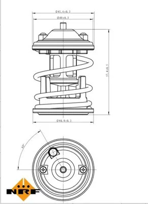 NRF 725219 Termostat Bmw N47 N57 E60 E87 E90 F10 F07 F01 F32 F34 F36 E84 E83 F15 F16 F25 F26 E70 E71 Mını R56 R 11518512234