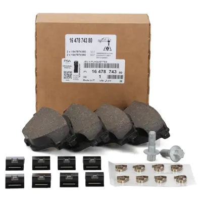 PSA 1647874380 4 Balata Takımı 1609000980, 1617535480, 1619791280, 1647860380, 1647874380, 95525386