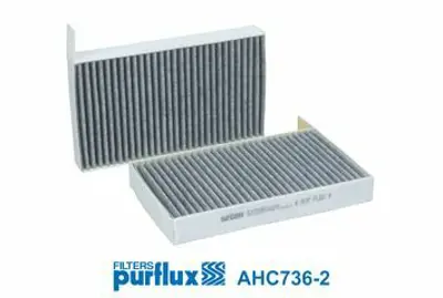 PURFLUX AHC736-2 Pfx-Ahc736-2 Polen Filtresi Tesla Model-3 Model-Y (Karbonlu) 110768100A, 110768100B, 110768100C