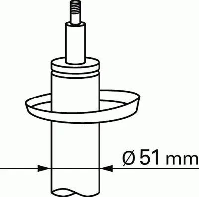 SACHS 313 673 On Amortisör Sağ P207 C3 Pıcasso 1,4 16v - 1,4hdı - 1,6hdı 06 Tasıyıcıya Gıren:47mm 5202VJ