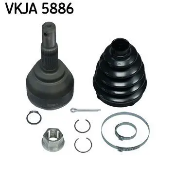 SKF VKJA 5886 Aks Kafası Tamir Takımı Nıssan Juke 12060105, 151854