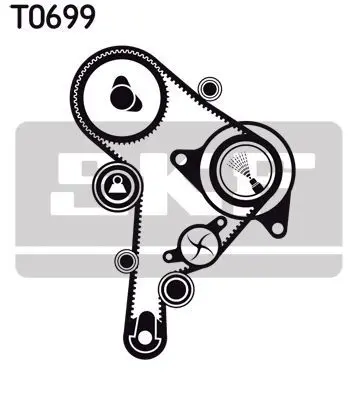 SKF VKMA 01251 Triger Eksantrik Gergi Seti Golf 1.9tdi 97>04 Caddy 95>04 Leon Toledo A3 Cordoba Ibiza Ocyavia Bora 038198119E