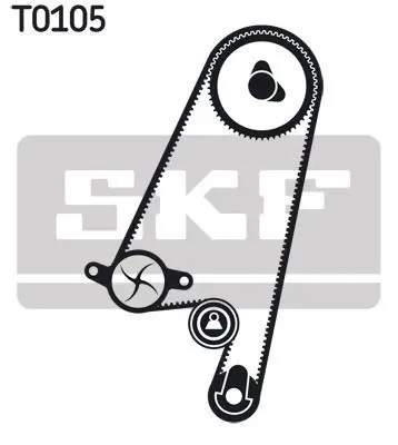 SKF VKMC05402 Triger Seti + Devirdaim Astra-F 1.6 1.8 2.0 Vectra-B 146x200 1606359, 93188132