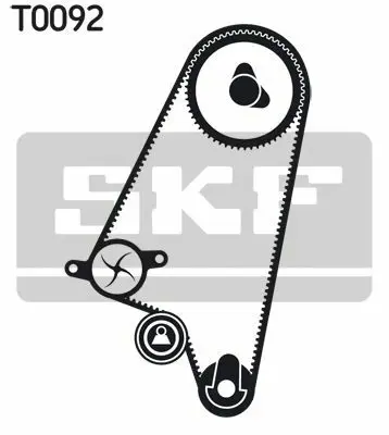 SKF VKMC 90008 Triger Seti (Devirdaimli) Chevrolet Aveo-Kalos 1.2 8v 04-> Matız 1.0 8v 05-> Daewo Kalos 1.2 1987948522, 3007382, 530052030, 614623, 982799, K2PA1073, K982799B, KP25535XS, KTBWP4710, PK07991, WPK164602