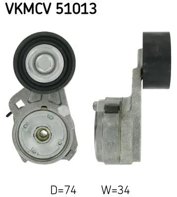 SKF VKMCV 51013 Kayıs Gergi Kasnağı Komple Mercedes Atego Axor Cıtaro 9062002370